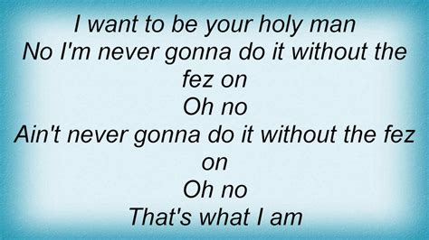 the fez lyrics